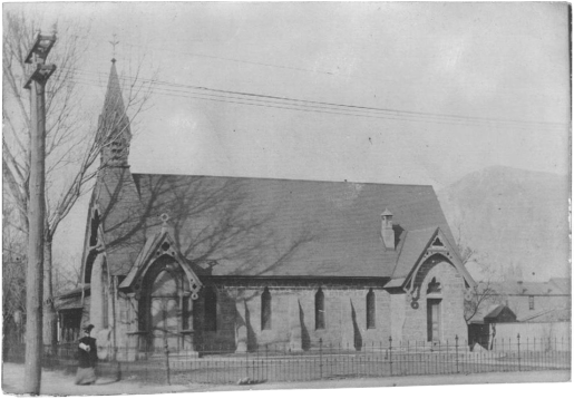 Photo of Good Shepherd Church in 1875.